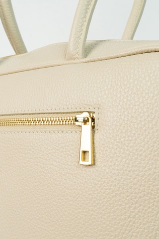 Sac porté épaule en cuir Néa - Écru