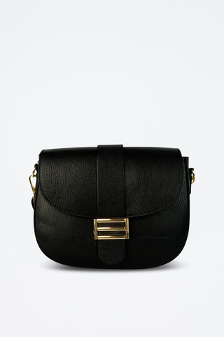 Sac bandoulière en cuir Sophia - Noir