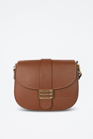 Sac bandoulière en cuir Sophia - Marron