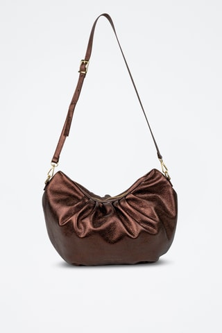 Sac bandoulière en cuir Yuki - Marron
