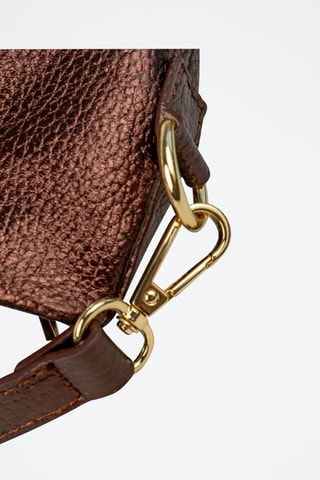 Sac bandoulière en cuir Yuki - Marron