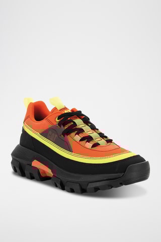 Baskets en cuir Raider - Orange et noir
