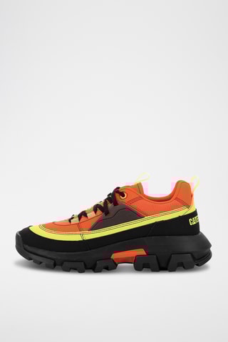 Baskets en cuir Raider - Orange et noir