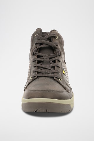 Baskets montantes en cuir Apa Cush - Gris et marron