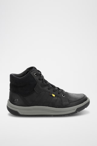 Baskets montantes en cuir Apa Cush - Noir