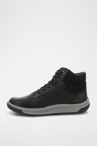 Baskets montantes en cuir Apa Cush - Noir
