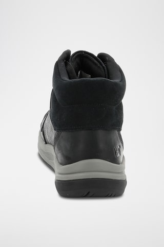 Baskets montantes en cuir Apa Cush - Noir
