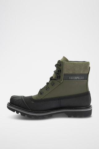 Boots en cuir Colorado - Vert olive et noir