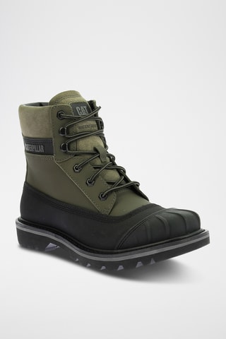 Boots en cuir Colorado - Vert olive et noir