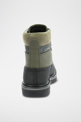 Boots en cuir Colorado - Vert olive et noir