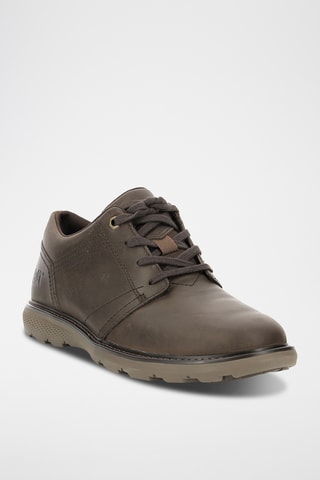 Derbys en cuir Oly - Marron foncé