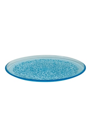 6 pratos rasos em vidro soprado Bubbles - 27,5 x 2 cm