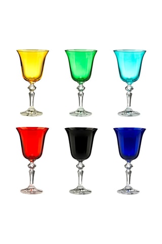 6 copos de vinho em cristal Zaccaria 17 cl