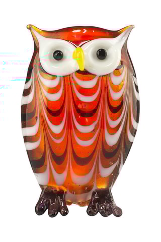 Estátua coruja - Vermelho