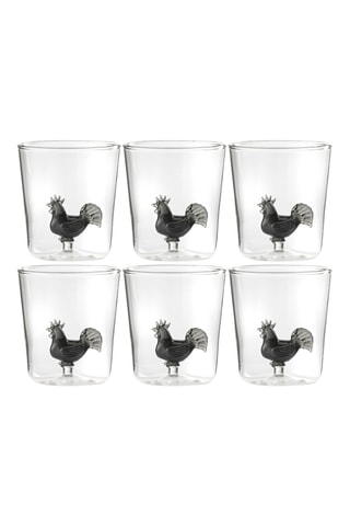 6 copos de água em vidro borossilicato - 30 cl