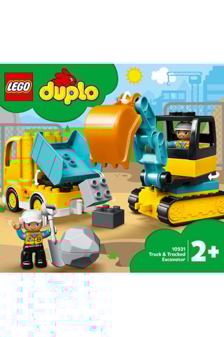 Le camion et la pelleteuse LEGO® DUPLO® - 20 pièces - Dès 2 ans