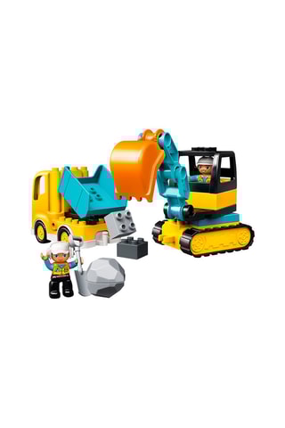Le camion et la pelleteuse LEGO® DUPLO® - 20 pièces - Dès 2 ans