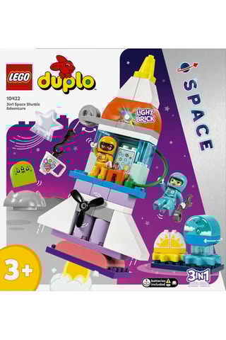 L'aventure en navette spatiale 3-en-1 LEGO® DUPLO® - 58 pièces - Dès 3 ans