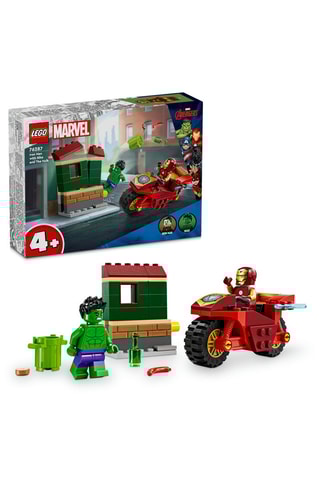 Iron Man avec une moto et Hulk Avengers Marvel Super Heroes™ LEGO® - 68 pièces - Dès 4 ans