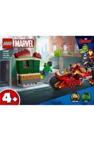 Iron Man avec une moto et Hulk Avengers Marvel Super Heroes™ LEGO® - 68 pièces - Dès 4 ans