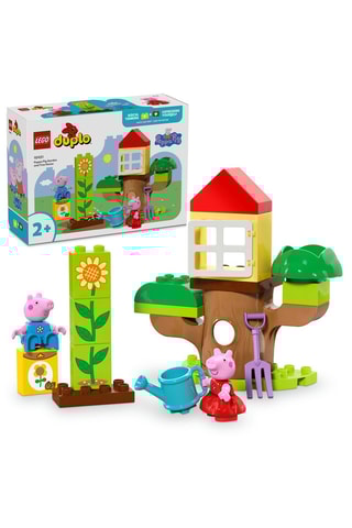 Le jardin et la cabane dans l’arbre de Peppa et Georges Peppa Pig LEGO® DUPLO® - 20 pièces - Dès 2 ans