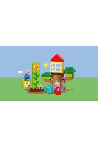 Le jardin et la cabane dans l’arbre de Peppa et Georges Peppa Pig LEGO® DUPLO® - 20 pièces - Dès 2 ans