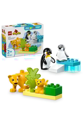 Familles d’animaux sauvages : pingouins et lions LEGO® DUPLO® - 10 pièces - Dès 2 ans
