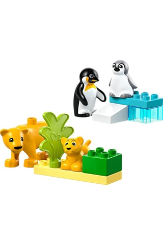 Familles d’animaux sauvages : pingouins et lions LEGO® DUPLO® - 10 pièces - Dès 2 ans