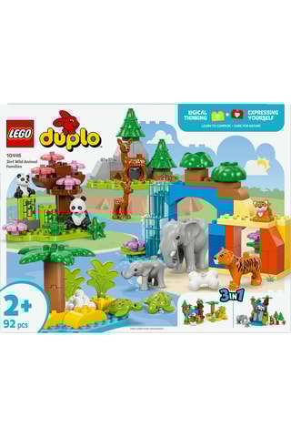Familles d’animaux sauvages 3-en-1 LEGO® DUPLO® - 92 pièces - Dès 2 ans