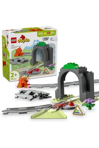 Set d'extension : Les rails et le tunnel du train LEGO® DUPLO® - 20 pièces - Dès 2 ans
