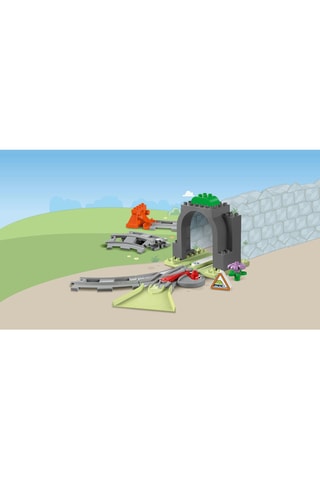 Set d'extension : Les rails et le tunnel du train LEGO® DUPLO® - 20 pièces - Dès 2 ans