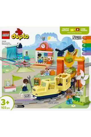 Le grand train communautaire interactif Ma ville LEGO® DUPLO® - 103 pièces - Dès 3 ans