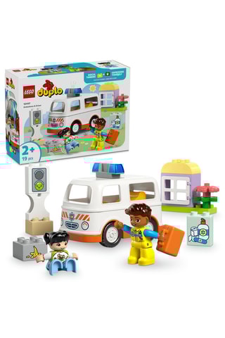 L’ambulance et le chauffeur LEGO® DUPLO® - 19 pièces - Dès 2 ans