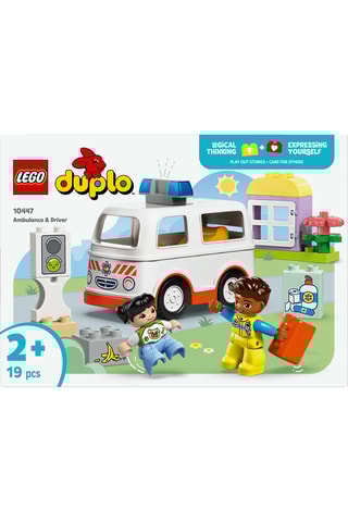 L’ambulance et le chauffeur LEGO® DUPLO® - 19 pièces - Dès 2 ans