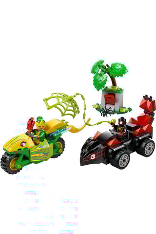 Course-poursuite entre Spin et Electro en dino-véhicules Spidey et ses amis extraordinaires Marvel - 124 pièces - Dès 4 ans
