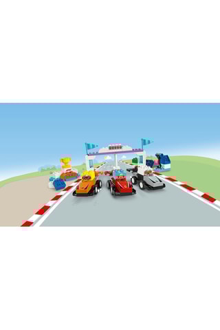 Voitures de course et pilotes d’une écurie de F1® LEGO® DUPLO® - 70 pièces - Dès 2 ans