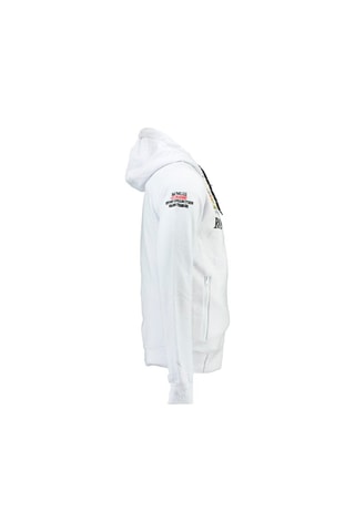 Sweat à capuche Fusain - Blanc - Geographical Norway