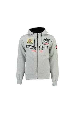 Sweat à capuche Fusain - Gris chiné - Geographical Norway