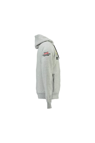 Sweat à capuche Fusain - Gris chiné - Geographical Norway