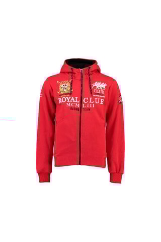 Sweat à capuche Fusain - Rouge - Geographical Norway