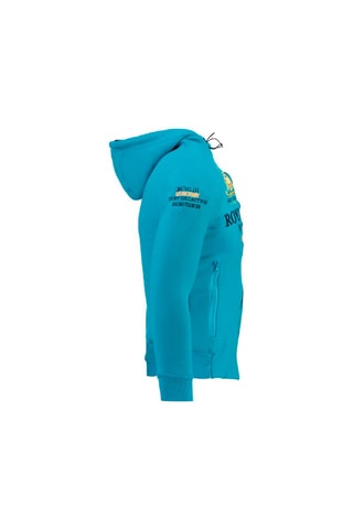 Sweat à capuche Fusain - Turquoise - Geographical Norway