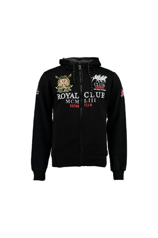 Sweat à capuche Fusain - Noir - Geographical Norway