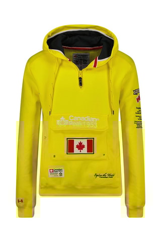 Sweat à capuche - Jaune - Canadian Peak
