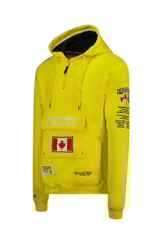 Sweat à capuche - Jaune - Canadian Peak