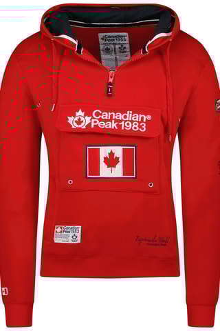Sweat à capuche - Rouge - Canadian Peak
