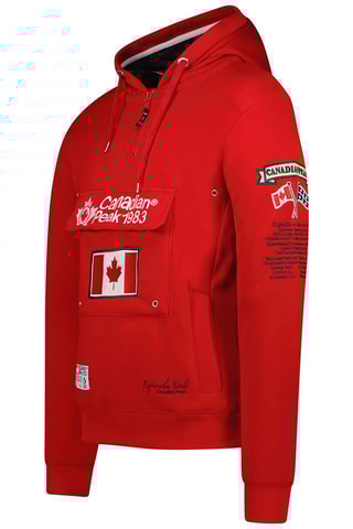 Sweat à capuche - Rouge - Canadian Peak
