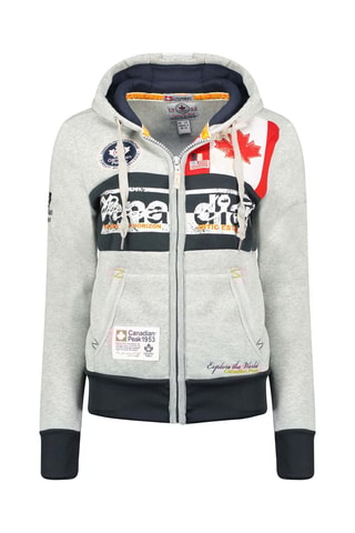 Sweat à capuche Face - Gris chiné - Canadian Peak