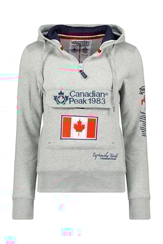 Sweat à capuche Gyrelle - Gris chiné - Canadian Peak
