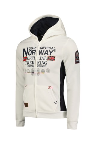 Sweat à capuche - Blanc - Geographical Norway