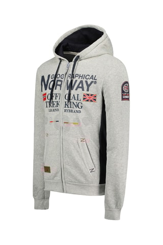 Sweat à capuche - Gris clair - Geographical Norway